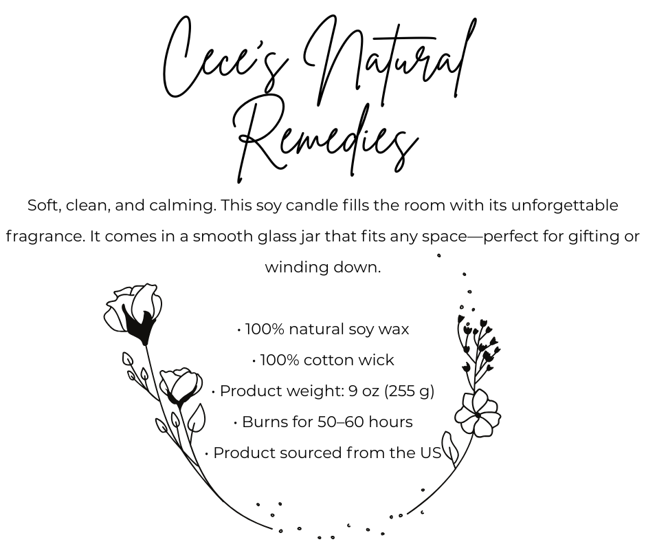 White Sage & Lavender Scented soy candle