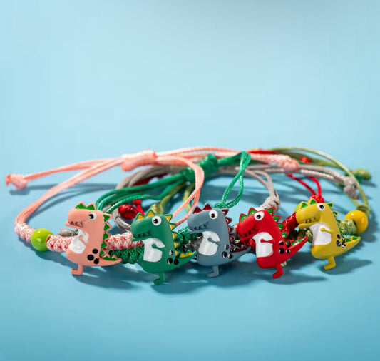 Dinosaur Hand Knitted Bracelet Children's