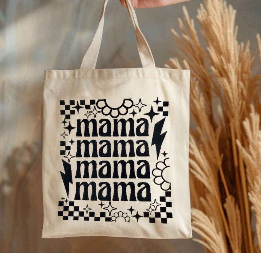 Retro mama tote bag